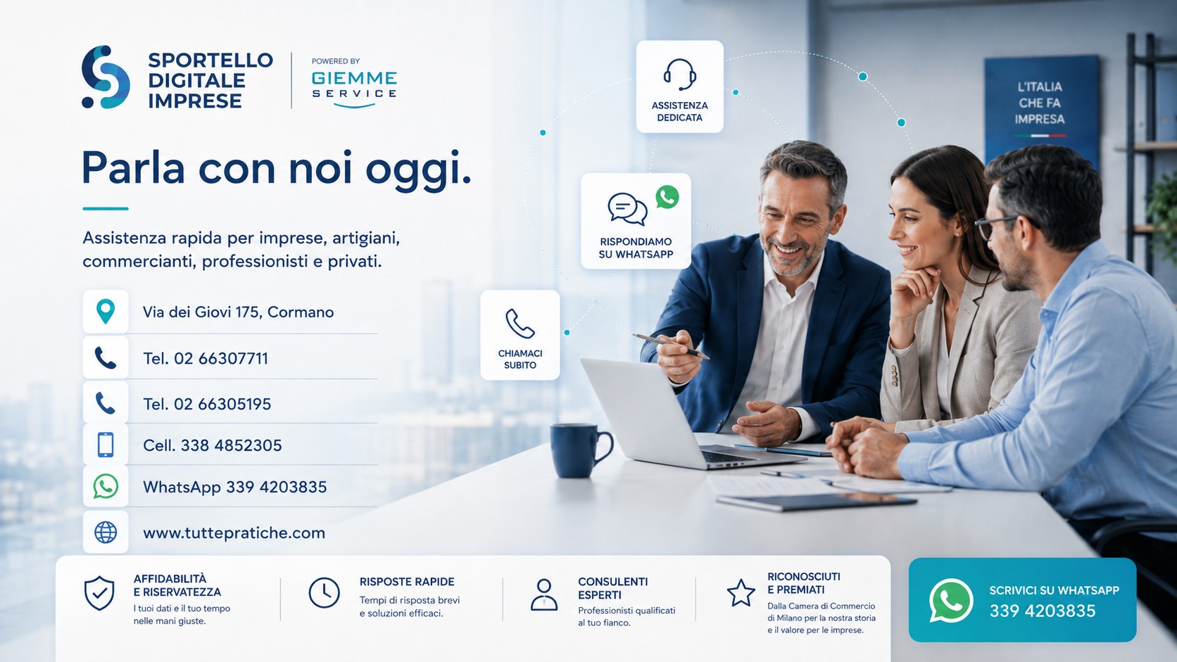 Contatti Sportello Digitale Imprese Giemme Service